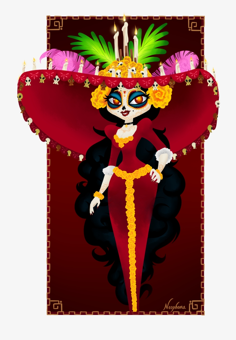 La Muerte On Deviantart Dia De Los Png Png Prepossessing - Death, transparent png #372296