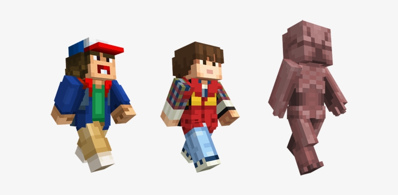 Stranger Things Comes To Minecraft - Minecraft Stranger Things Skin, transparent png #372397