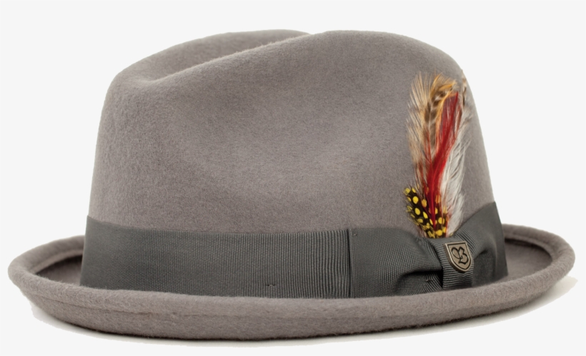 Gain Fedora Grey - Men's Brixton Gain Fedora, transparent png #372414