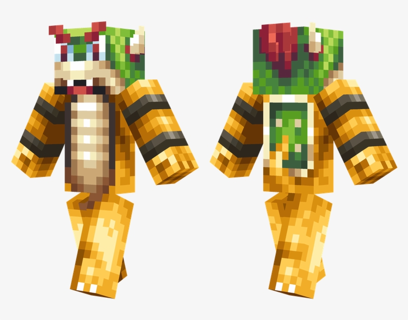 Bowser - Minecraft Bowser Skin, transparent png #372917