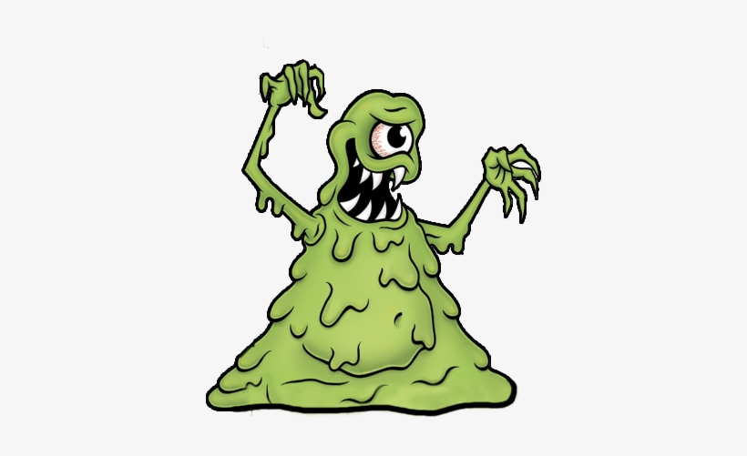 Green Slimy Monster Mascot - Slimy Monster, transparent png #372957