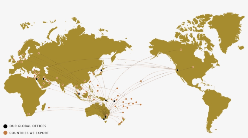 World-map - Pacific Centered World Map Outline, transparent png #373429