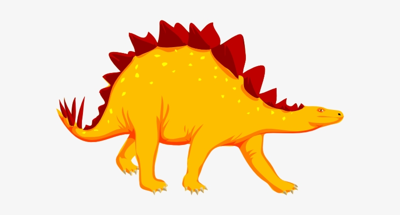 Dinosaur Stegosaurus Animal Ancient Extinc - Transparent Background Dinosaur Clipart, transparent png #373454