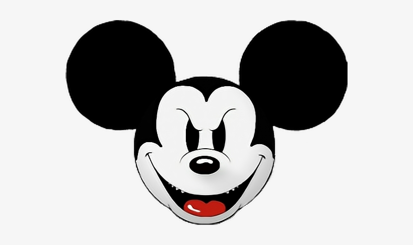 Mickey Mouse Png Head Clipart Royalty Free Stock - Evil Mickey Mouse Png, transparent png #373520