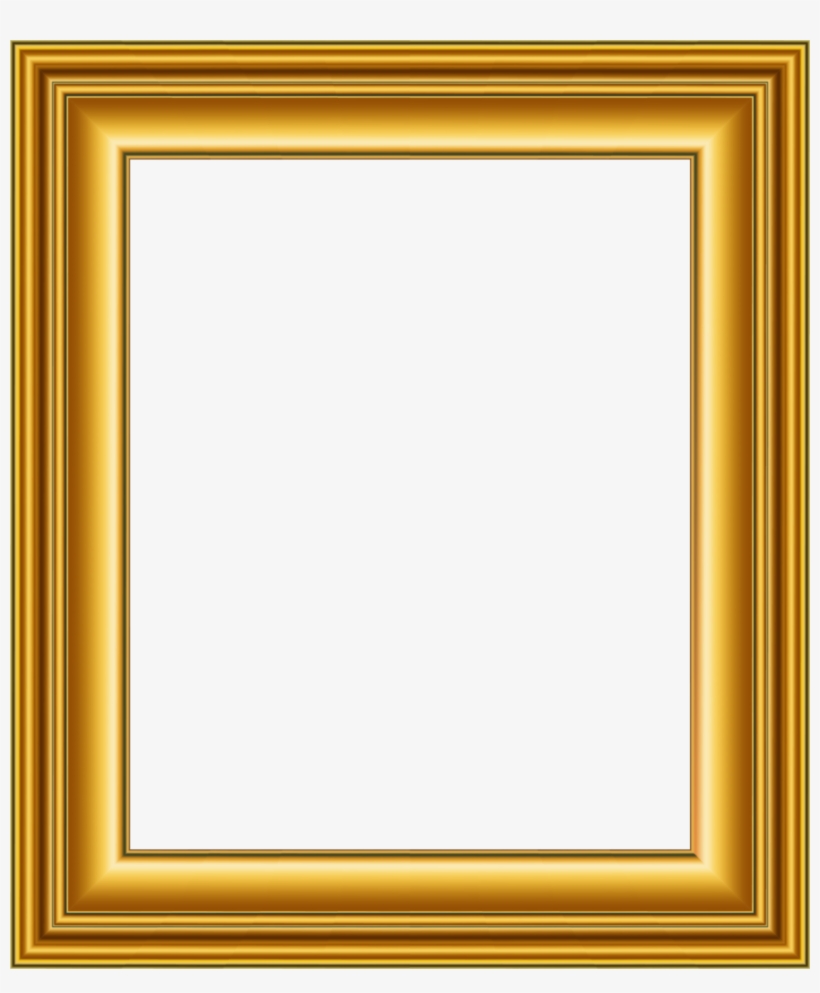 Metal Photo Frames Png Gold Square Frame Png Free Transparent PNG
