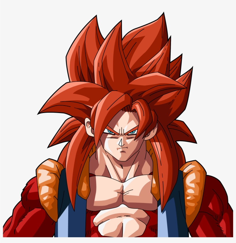 Ssj Red Hair Png Ssj4 Red Hair - Dragon Ball Z Gogeta Ssj4 - Free