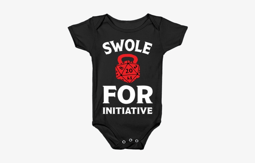 Swole For Initiative D20 Baby Onesy - Infant Bodysuit, transparent png #373784