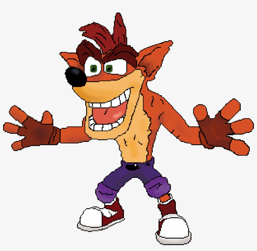 Oc][cc][newbie] Crash Bandicoot Pixel Art - Crash Bandicoot Png Pixel, transparent png #373910