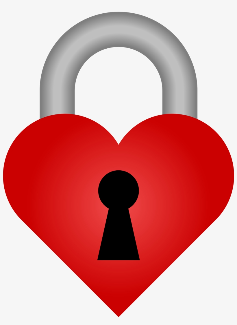 Graphic Free Heart Shaped Clipart - Heart With Lock Png, transparent png #374360