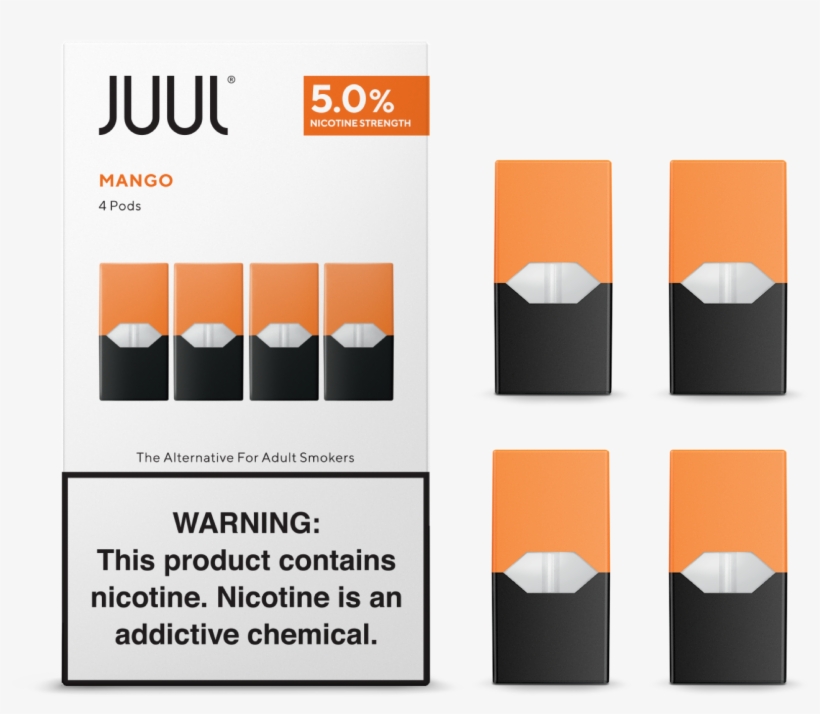 Juul Mango Pods Pack Of Nicotine Strength Free Shipping - Juul Pods 3 Nicotine, transparent png #374443