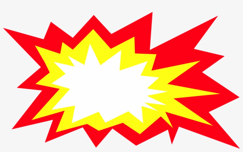 Red Pow Png - Explosion Clipart, transparent png #374483