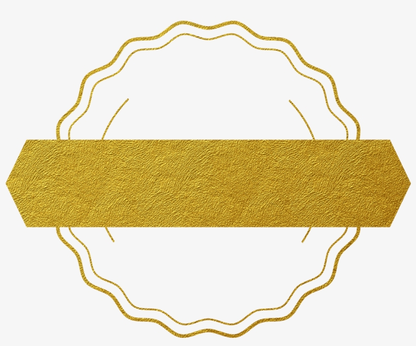 Glittery Gold Circle - Illustration, transparent png #374912