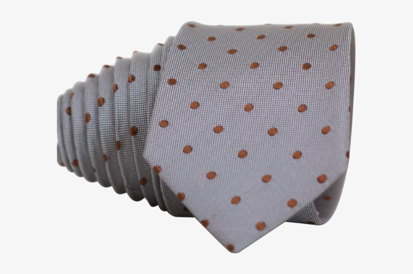 Classic Grey And Red Dot Necktie - Men's Nice. Modern Menswear Men's Assorted Silk, transparent png #374952