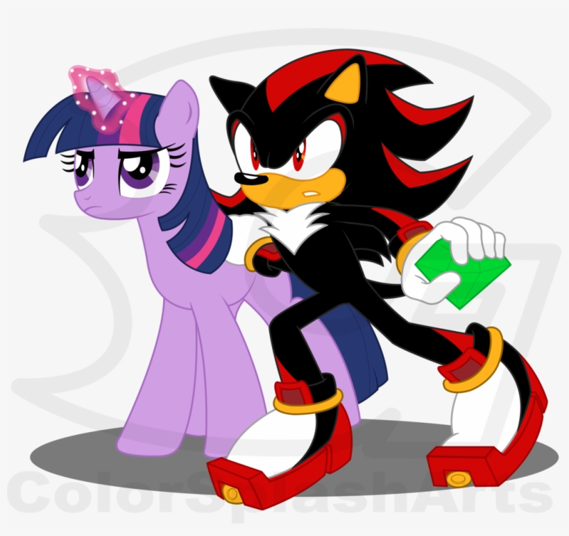 Emerald Clipart Sonic The Hedgehog - Shadow The Hedgehog With Chaos Emerald, transparent png #374976