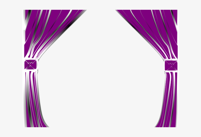 Curtain Clipart Purple - Clipart Curtains Transparent, transparent png #375269