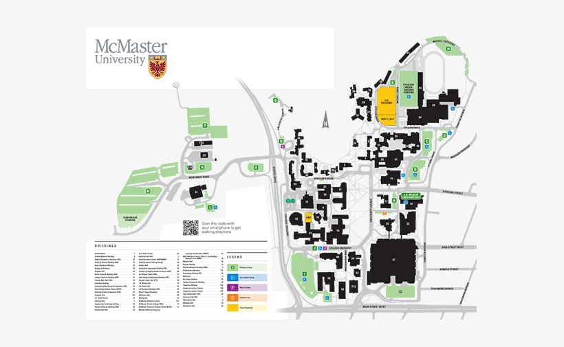 Mcmaster Campus Map - Mcmaster University, transparent png #375336