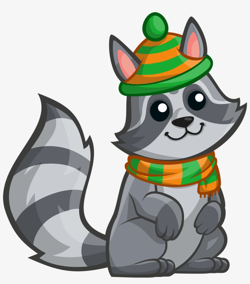 Raccoon Free To Use Clipart - Raccoon Tail Clipart, transparent png #375404