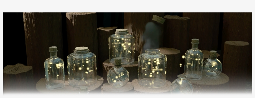 Fireflies Mason Jar - Glass Bottle, transparent png #375443