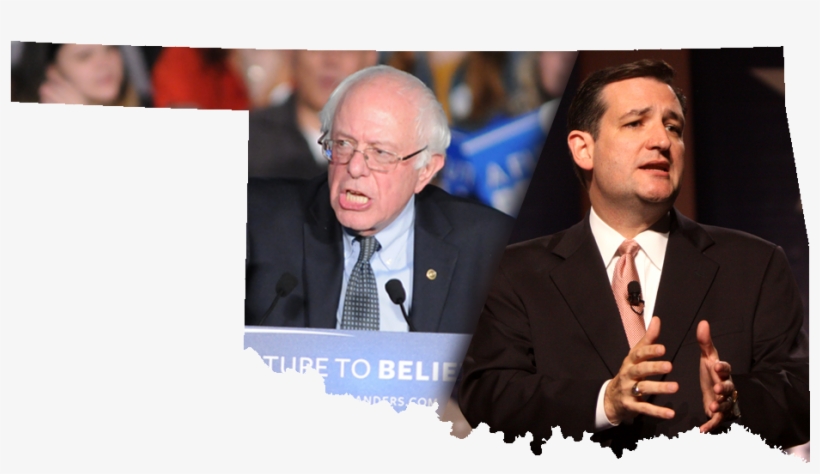 Bernie Sanders And Ted Cruz - Black And White, transparent png #375484