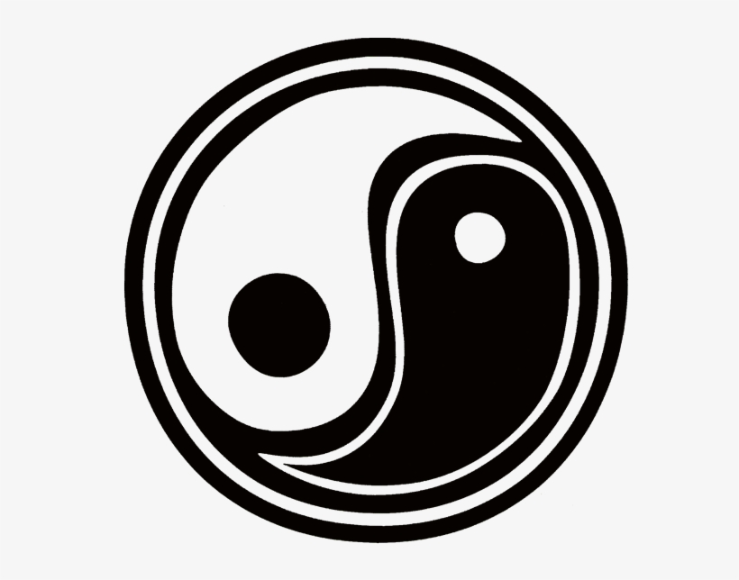 Vinyl Cutout Sticker - Yin Yang Vinyl Cutout Sticker Decal, transparent png #375687