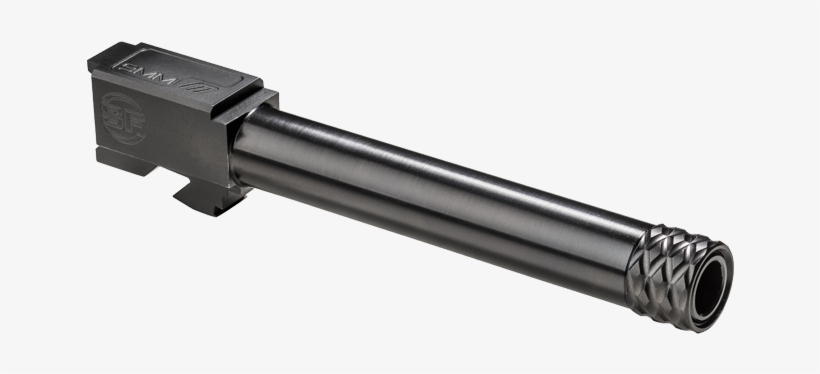 Surefire Glock 19 Threaded Barrel 1/2-28 Threads, Black - Surefire Zev Glock 19 Threaded Barrel, transparent png #376017