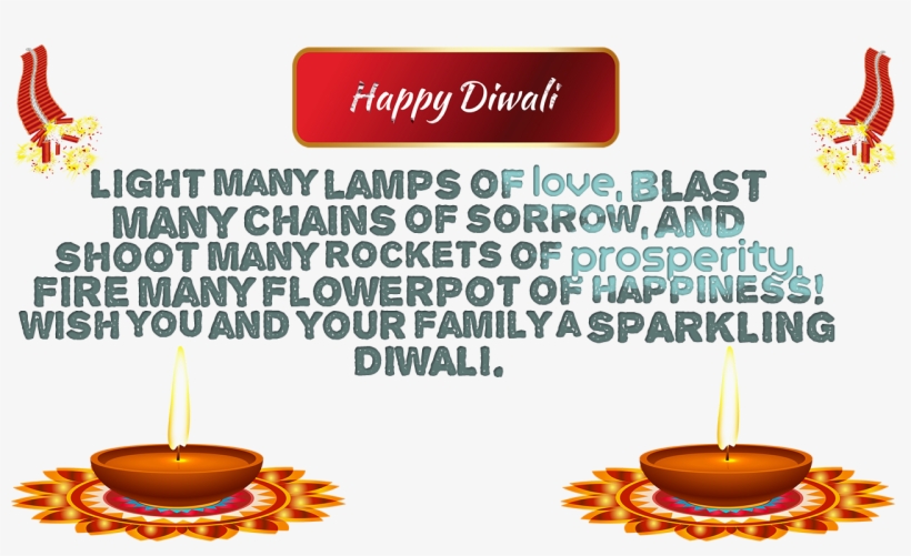 Diwali Messages Transparent Image - Candle, transparent png #376071