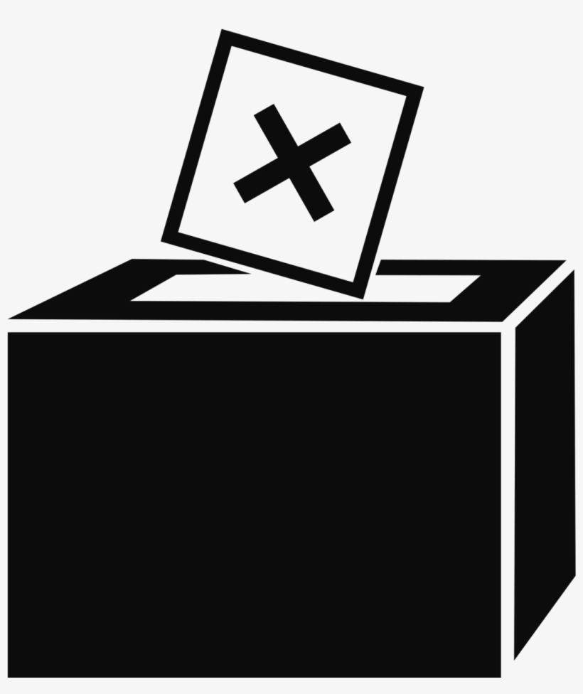 We All Have A Vote To Choose Who Should Run The Country - Black And White Ballot Clip Art, transparent png #376443