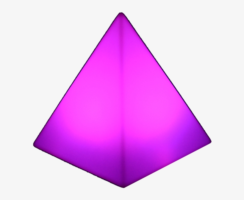 Led Table Pyramid Hire - Led Pyramid, transparent png #376738