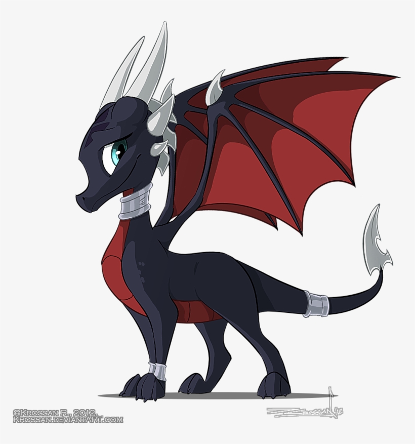 Classic Cynder By Krossan On Deviantart Clip Free Library - Classic Cynder The Dragon, transparent png #376757