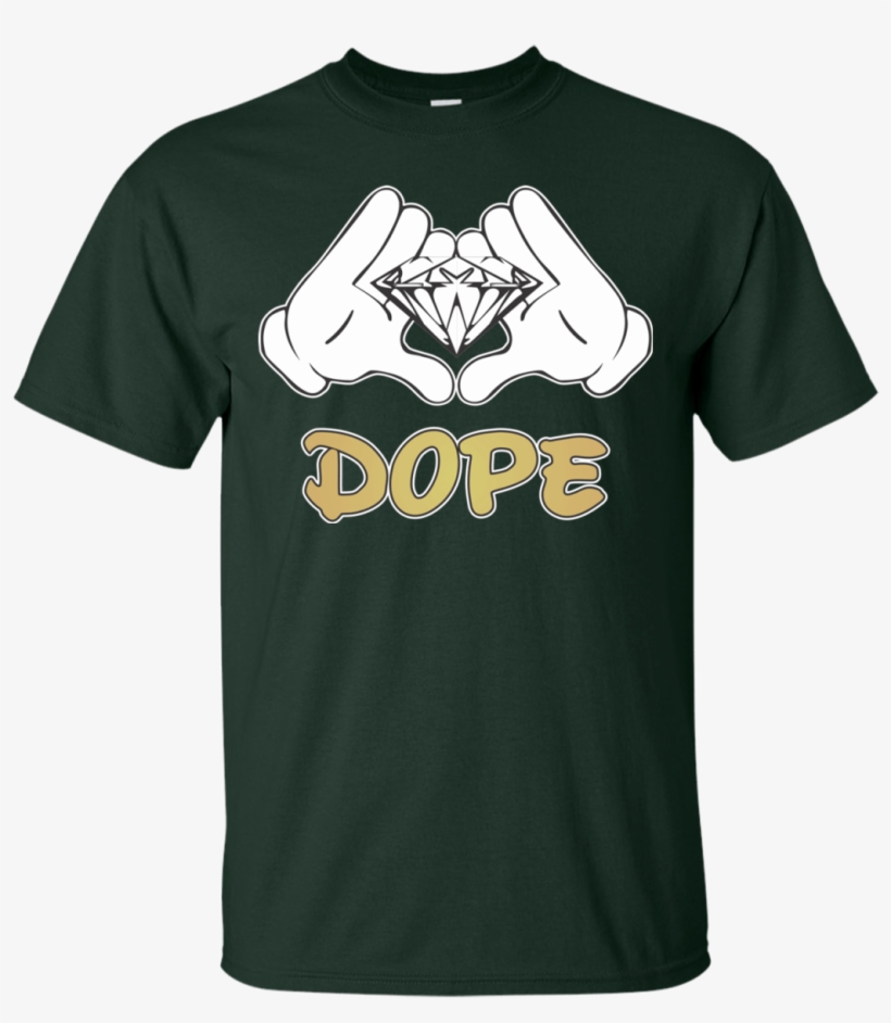 Diamond Mickey Illuminati Hands Dope Mens Shirt Awesome - Dope Hands, transparent png #376945