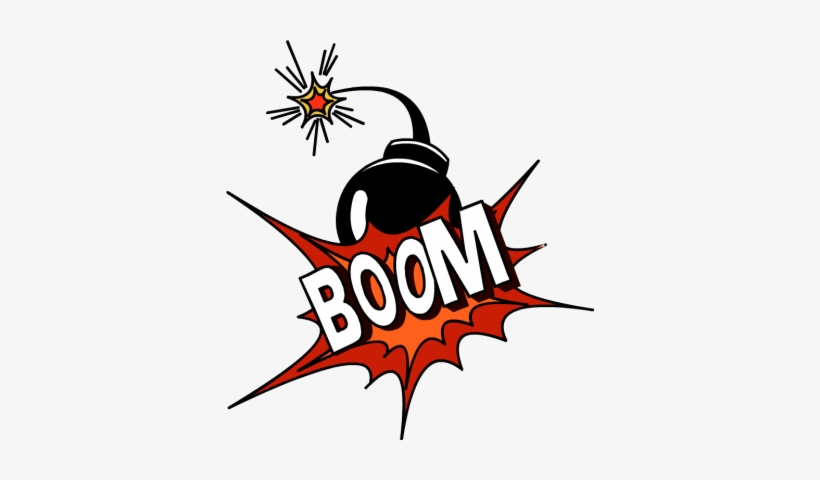 Boom Clipart - Bomba Boom Png, transparent png #376972