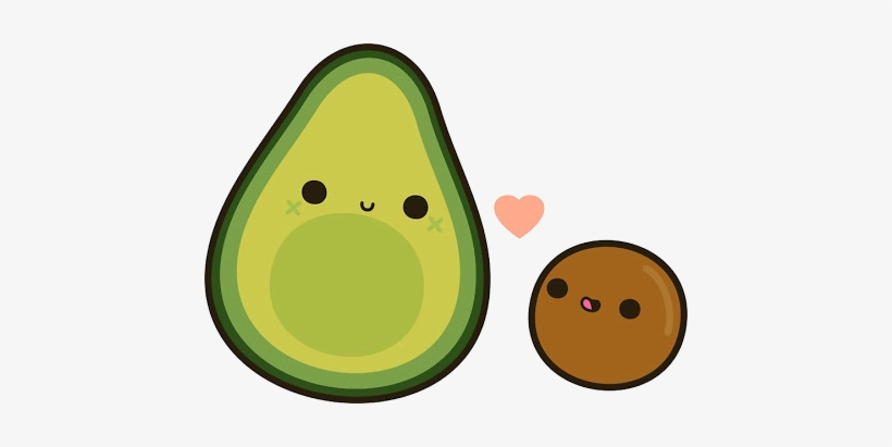 Picture Download Scfruits Fruit Love Saranghae Food - Avocado Clipart Cute, transparent png #377104