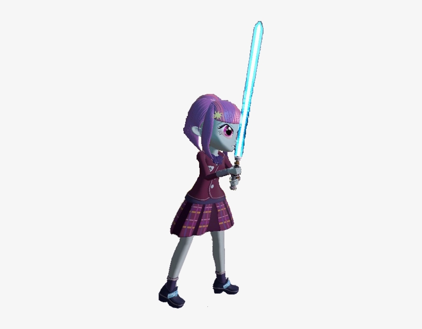 Horsesplease, Artist Needed, Equestria Girls, Lightsaber, - Figurine, transparent png #377308