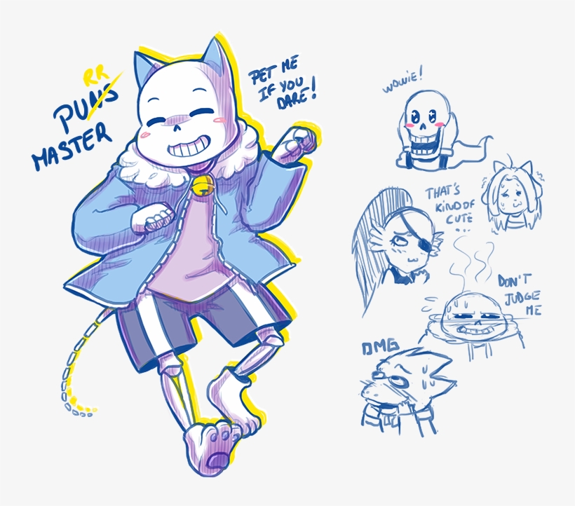 Sans Purr Master And Co By Kaweii-d9ktn2h - Sans Vs Annoying Dog, transparent png #377690