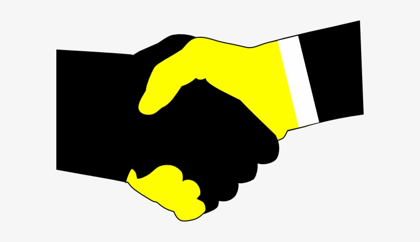 This Free Clipart Png Design Of Handshake Green Yellow, transparent png #378272