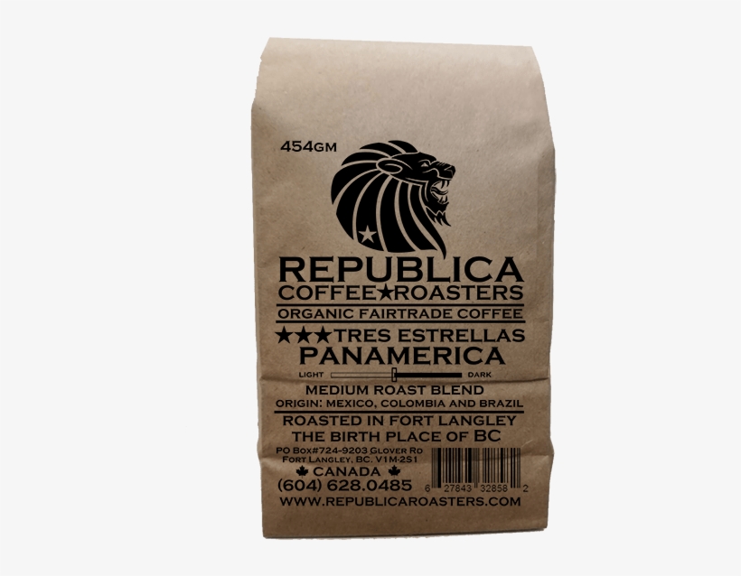 Tres Estrellas Panamerica Coffee Republica Organic - Republica Coffee Roasters, transparent png #378631