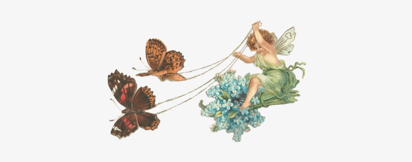 Gold Fairy Dust Transparent Png Stickpng - Butterflys Und Feenhafter Valentine - Vintages Postkarte, transparent png #378646