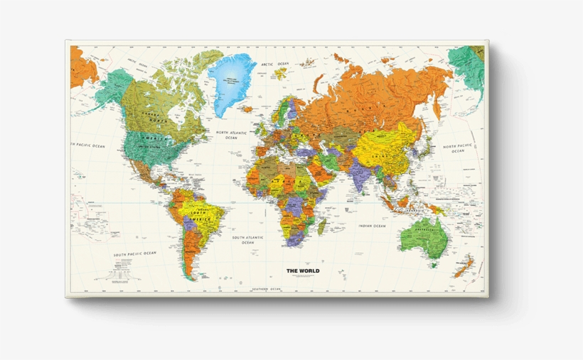 World Map School - High Quality World Map In Hd, transparent png #378679