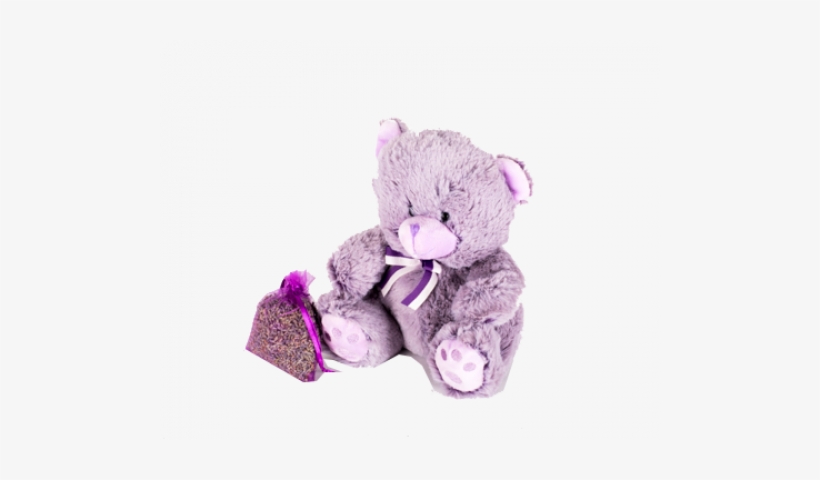 Lavender Teddy Bear - Bear, transparent png #378682