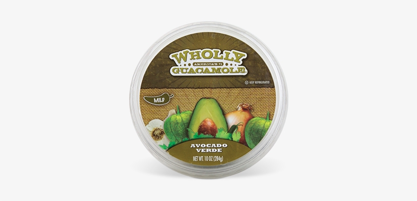 10oz Tub Avocado Verde - Wholly Guacamole Salsa Verde, transparent png #379267