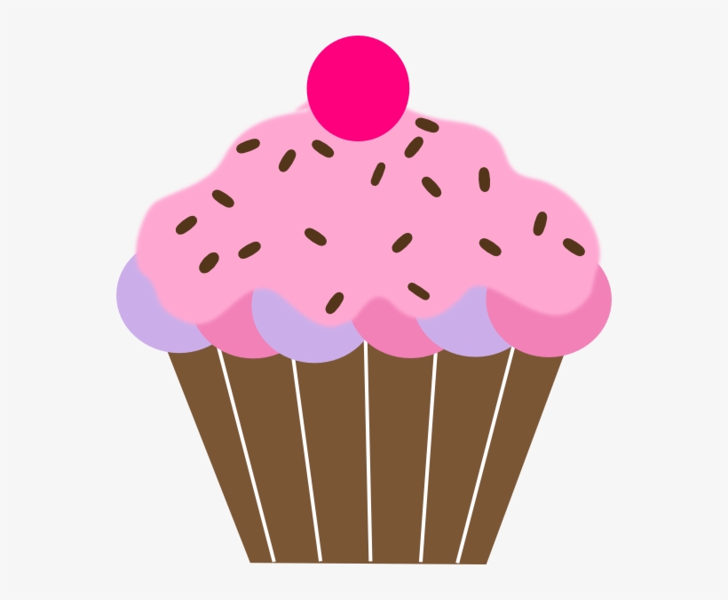 Cupcakes With Sprinkles Clipart - Cupcake Clipart, transparent png #379339