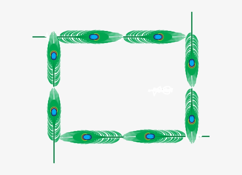 Peacock Border Page Clip Art At Clker - Peacock Border Clipart, transparent png #379479