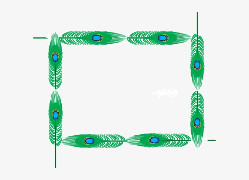 Peacock Border Page Clip Art At Clker - Peacock Border Clipart, transparent png #379479