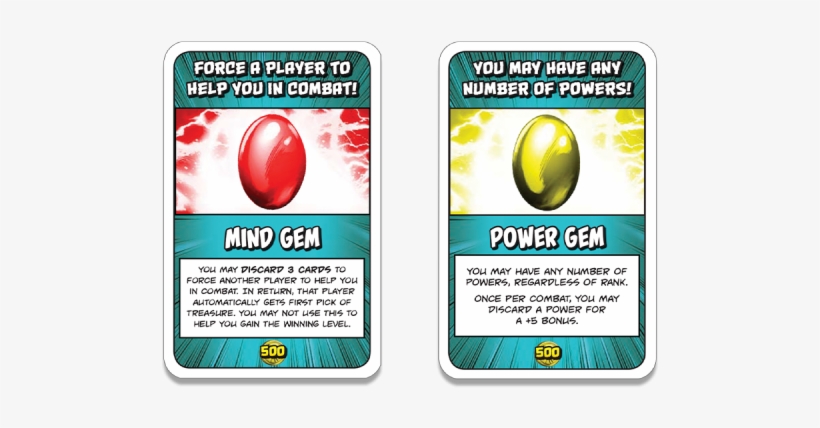 Collect The Mind Gem And Power Gem In Munchkin® - Marvel Munchkin Cosmic Chaos Cards, transparent png #379584