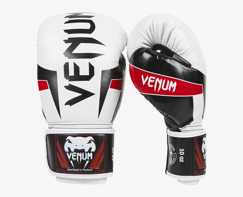 Venum Elite Boxing Gloves - White Venum Boxing Gloves, transparent png #379779