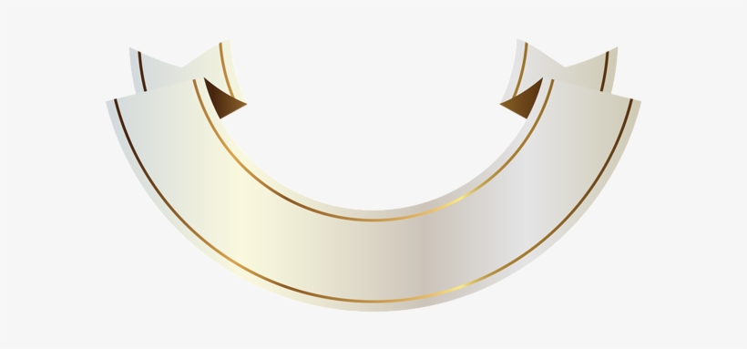 White And Gold Banner Clipart Png Picture Gallery, transparent png #379852