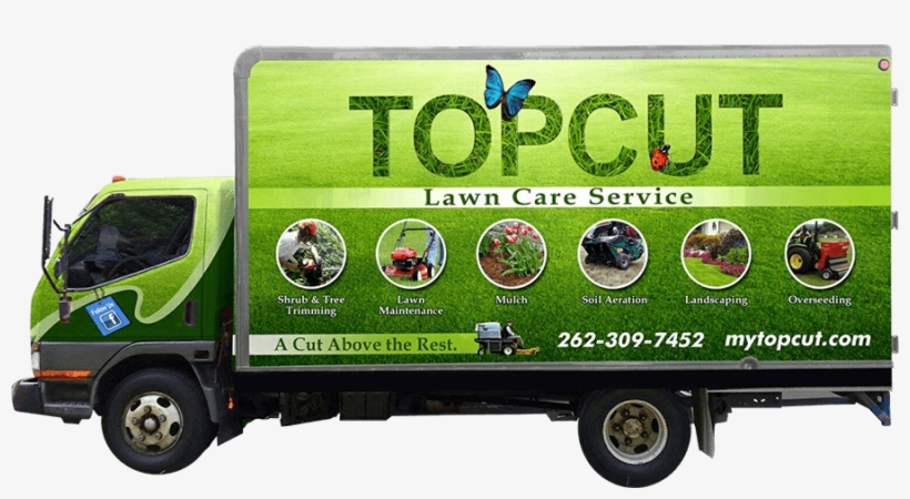 Top Cut Lawn Care Service's - Truck, transparent png #3700321