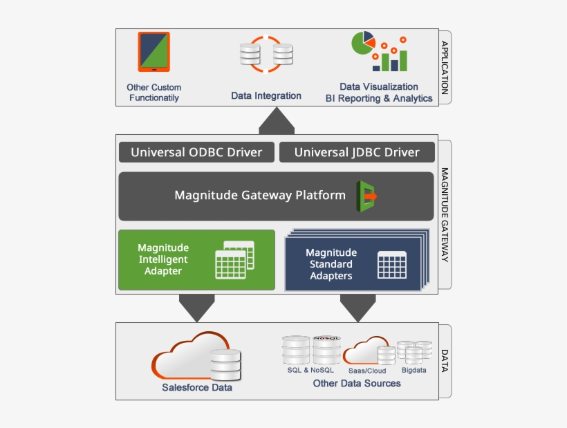 Magnitude Gateway Data Conenctivity Diagram For Any - Data, transparent png #3700385