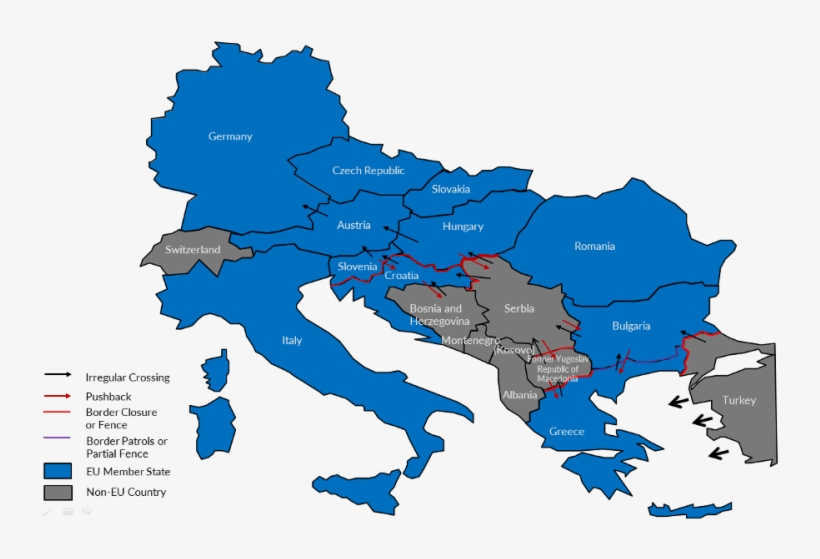 Border Controls Between Germany And Austria, And Austria - Tall Ships Race 2019 Route, transparent png #3700405