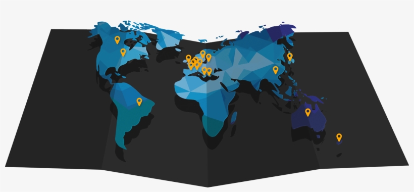 World Map Showing All The Countries Where The Uniqcube - All Around The World Png, transparent png #3700840